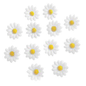 12 Packed] Women Sweet Daisy Hairpin Side Bridesmaid Hair Clip Beach Wedding Flo